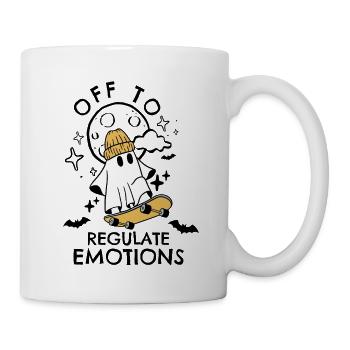 Lustiger Geist geht los, um Emotionen zu regulieren - Tasse - Weiß - Rechts