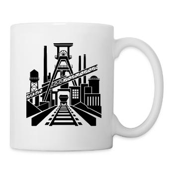 Bergbau - Tasse - Weiß - Rechts