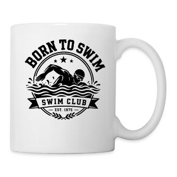 Schwimmen Swim Club - Tasse - Weiß - Rechts