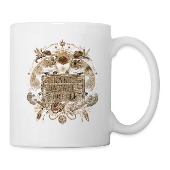Ontario Forever Beavers Rustic Sign - Tasse - Weiß - Rechts