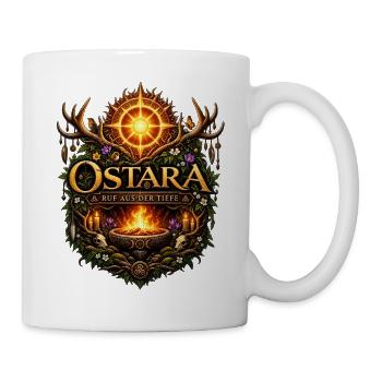 Ostara Ruf aus der Tiefe - Tasse - Weiß - Rechts