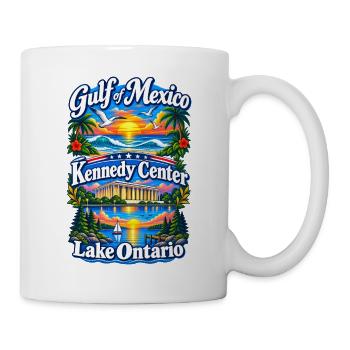 Gulf of Mexico Lake Ontario Kennedy Center - Tasse - Weiß - Rechts