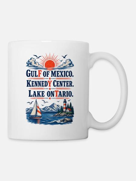 Gulf of Mexico Kennedy Center Lake Ontario Vintage - Tasse - Weiß