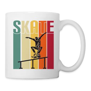 skateboard skaten skate sport fahren skaten - Tasse - Weiß - Rechts