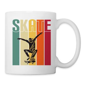 skateboard skaten skate sport fahren skaten - Tasse - Weiß - Rechts