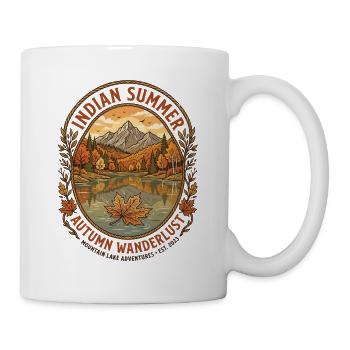 Indian Summer | Autumn Wanderlust | Herbstzeit - Tasse - Weiß - Rechts