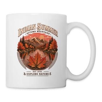 Indian Summer | Explore Nature | Herbstzeit - Tasse - Weiß - Rechts