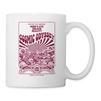 Trippy Festival Kosmische Odyssee Hippie-Musik - Tasse - Weiß - Rechts