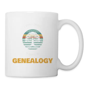 Lustiges Ahnen Shirt Ahnenforscherin Geschenk - Tasse - Weiß - Rechts