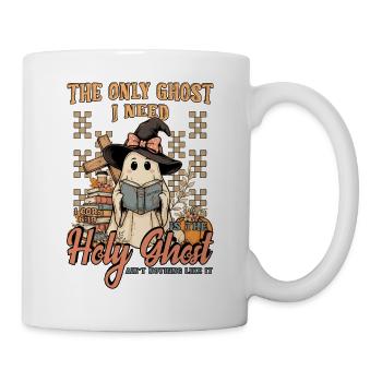 Halloween ist kein Geist wie der Heilige Geist - Tasse - Weiß - Rechts