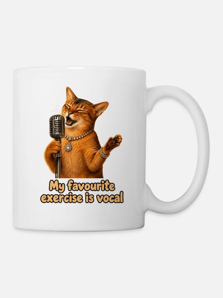 Gesangsübung - Tasse - Weiß
