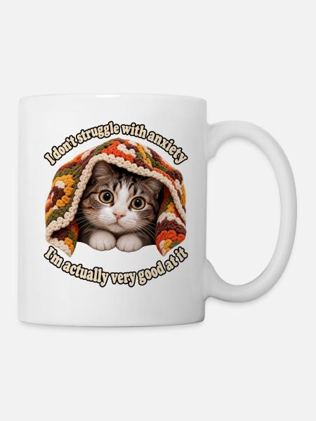 Gut in Angst - Tasse - Weiß