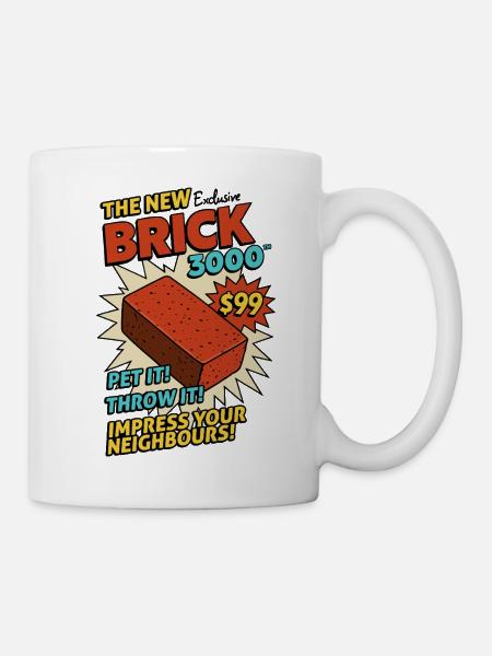 Brick 3000 - Tasse - Weiß