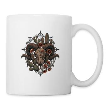 Mix Desert Skull Art - Tasse - Weiß - Rechts