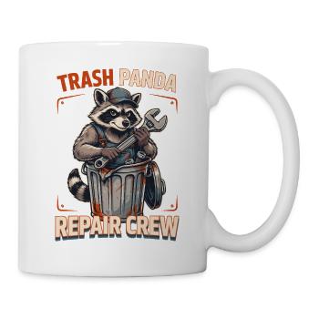 Trash Panda Reparatur Crew - Tasse - Weiß - Rechts
