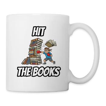 Hit the Books – Lustige, wörtliche Idiom-Zeichentrickserie - Tasse - Weiß - Rechts