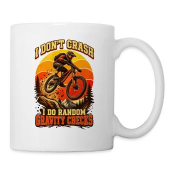 I Don't Crash – I Do Random Gravity Checks - Tasse - Weiß - Rechts