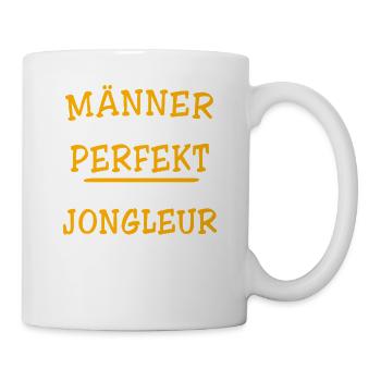 Jongleur Jonglieren - Tasse - Weiß - Rechts