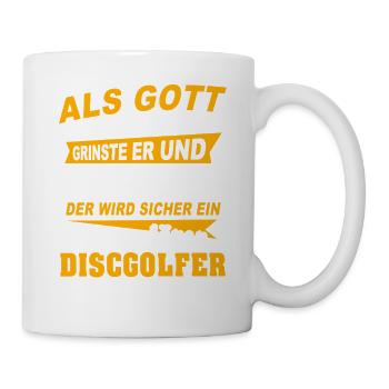 Discgolfer Discgolf - Tasse - Weiß - Rechts