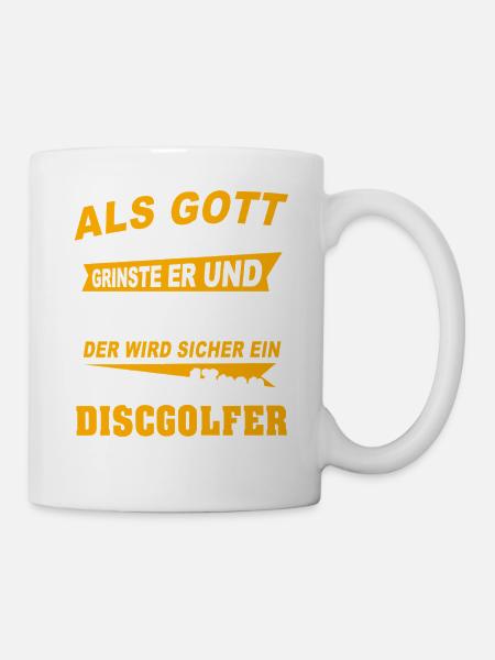 Discgolfer Discgolf - Tasse - Weiß
