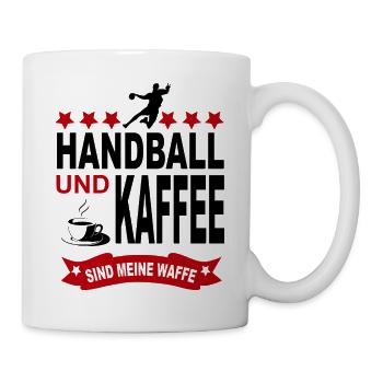 Handball Handballspieler Sport Verein - Tasse - Weiß - Rechts
