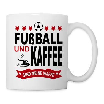 Fußball Fußballspieler Sport Verein - Tasse - Weiß - Rechts