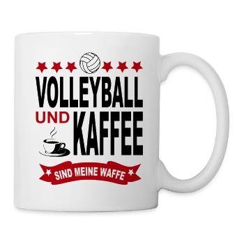 Volleyball Volleyballspieler Sport Verein - Tasse - Weiß - Rechts