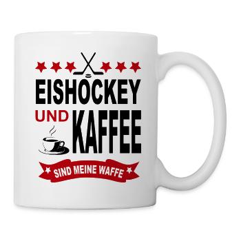 Eishockey Eishockeyspieler Sport Verein - Tasse - Weiß - Rechts