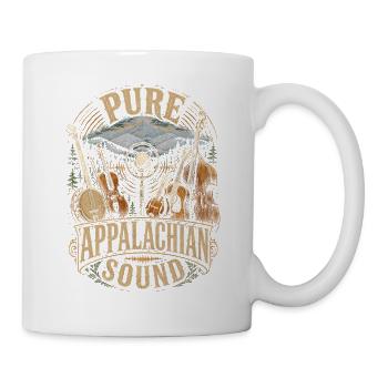Bluegrass Musik Pure Appalachian Sound - Tasse - Weiß - Rechts