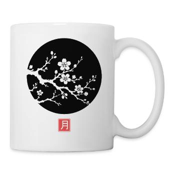 Sakura Flower Kanji Japanese - Tasse - Weiß - Rechts