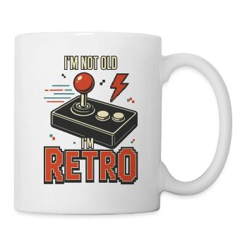 Retro Gamer I'm Not Old I'm Retro Shirt - Tasse - Weiß - Rechts