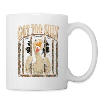 Silly Goose, Goose Jail, Goofy Goose, Silly Bird,  - Tasse - Weiß - Rechts
