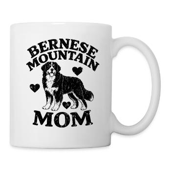 Bernese dog mom - Tasse - Weiß - Rechts