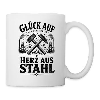 Ruhrpott Glück Auf - Tasse - Weiß - Rechts