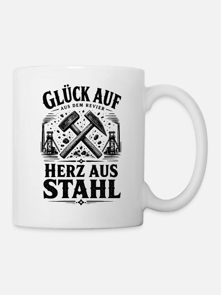 Ruhrpott Glück Auf - Tasse - Weiß