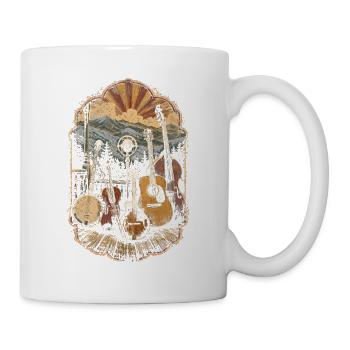 Bluegrass Musik - Tasse - Weiß - Rechts