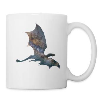 Drache Sternenhimmel - Tasse - Weiß - Rechts