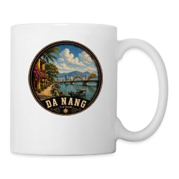 Da Nang Vietnam Urlaub Stadt Strand - Tasse - Weiß - Rechts