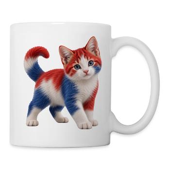 Holländisches Kätzchen - Tasse - Weiß - Rechts