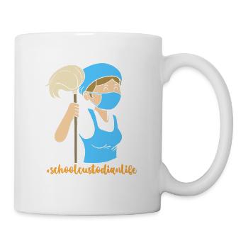 Schulhausmeister - Tasse - Weiß - Rechts