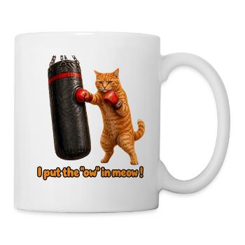 Das Aua in Meow - Tasse - Weiß - Rechts