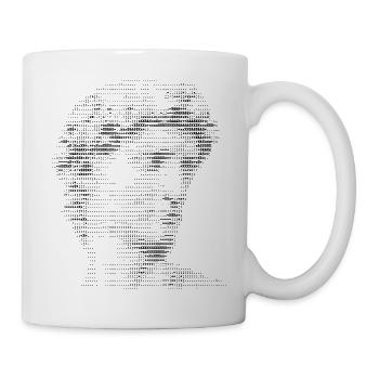 Michelangelo Buonarroti David ASCII-Porträt - Tasse - Weiß - Rechts