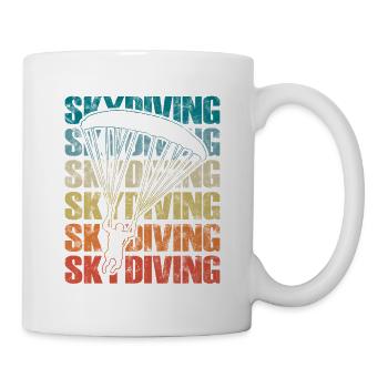 Fallschirmspringen Fallschirm Extremsport - Tasse - Weiß - Rechts