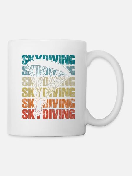 Fallschirmspringen Fallschirm Extremsport - Tasse - Weiß