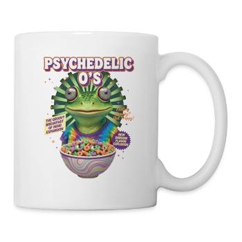 Trippy goa Trance Cereals Hippie Mushroom Rave - Tasse - Weiß - Rechts