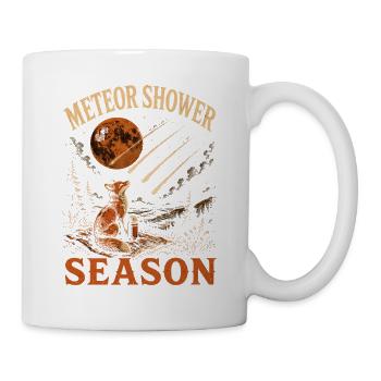  Meteorschauer Saison Fuchs Sternengucker Camping - Tasse - Weiß - Rechts