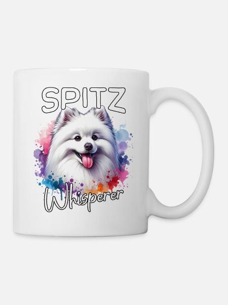 Spitz Flüsterer - Tasse - Weiß