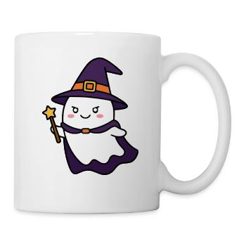 Hexengeist-Zauberstab Halloween - Tasse - Weiß - Rechts