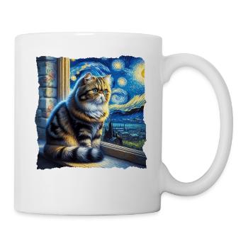 Exotische Kurzhaarkatze Starry Night - Tasse - Weiß - Rechts