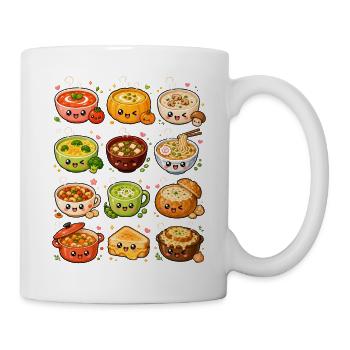 Kawaii Suppen | Soulfood & Küche - Tasse - Weiß - Rechts